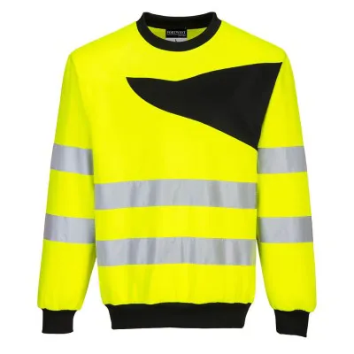 PW277 - Hanorac PW2 Crew Neck HiVis / Portwest / Hanorace, bluze softshell, polar și fleece