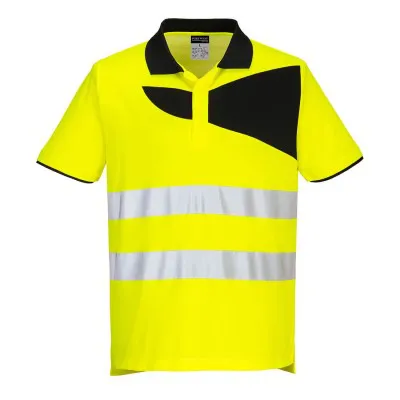 PW212 - Tricou Polo PW3 HiVis S/S / Portwest / Tricouri, bluze, cămăși