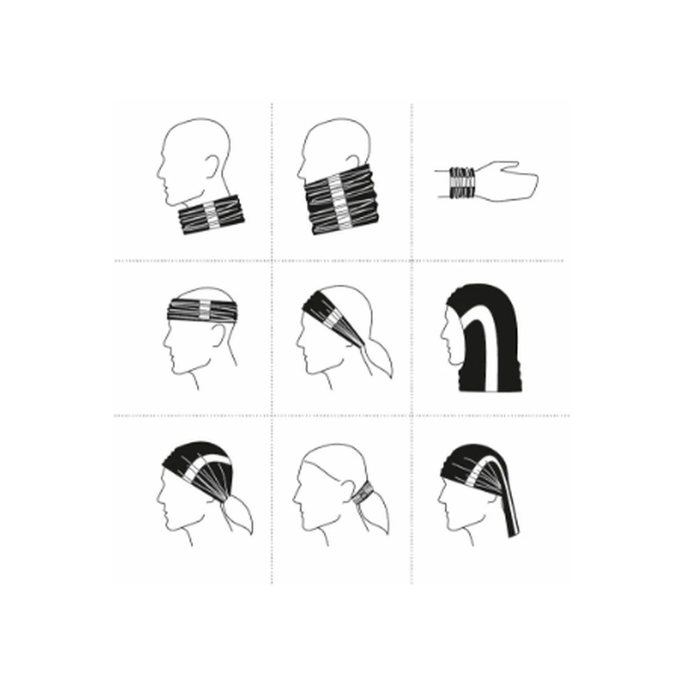 Eşarfă unisex HV TWISTER / Rimeck / Șepci, căciuli, bonete, capeline