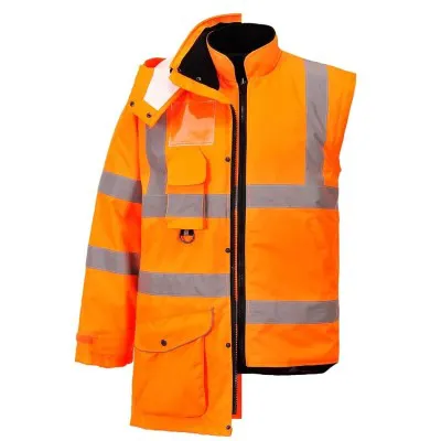 RT27 - Jachetă Traffic 7-in-1 HiVis RIS / Portwest / Jachete și geci