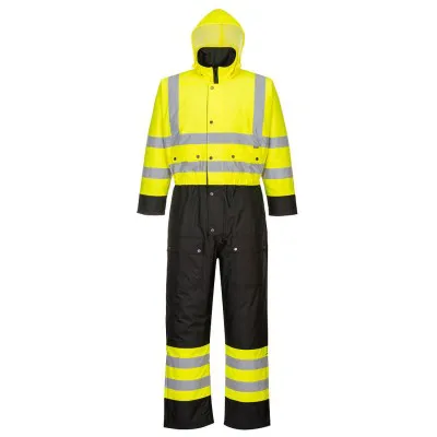 S485 - Combinezon HiVis Contrast căptușit / Portwest / Combinezoane de lucru