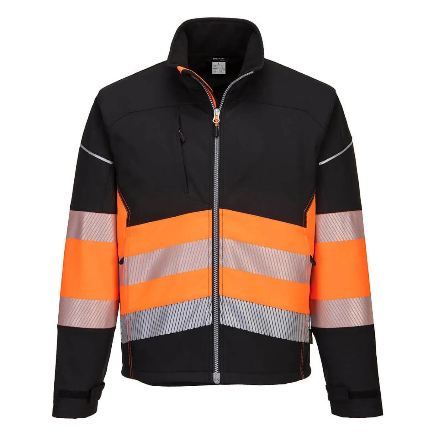 PW375 - Jachetă Softshell PW3 HiVis Clasa 1 / Portwest / Jachete și geci