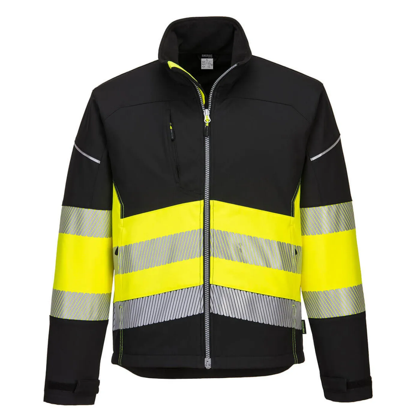 PW375 - Jachetă Softshell PW3 HiVis Clasa 1 / Portwest / Jachete și geci