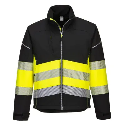 PW375 - Jachetă Softshell PW3 HiVis Clasa 1 / Portwest / Jachete și geci