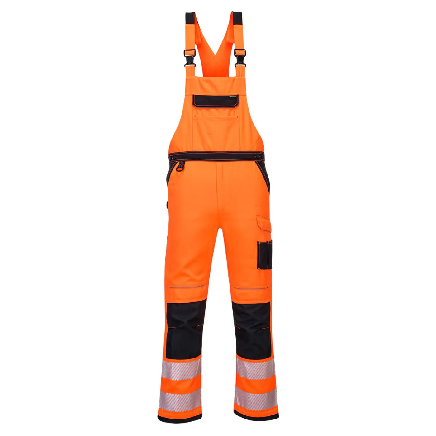 PW344 - Pantaloni PW3 cu pieptar HiVis Bib & Brace / Portwest / Pantaloni, salopete, colanți