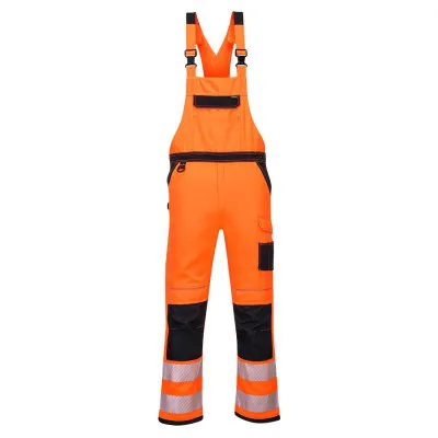 PW344 - Pantaloni PW3 cu pieptar HiVis Bib & Brace / Portwest / Pantaloni, salopete, colanți