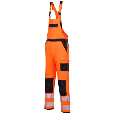 PW344 - Pantaloni PW3 cu pieptar HiVis Bib & Brace / Portwest / Pantaloni, salopete, colanți