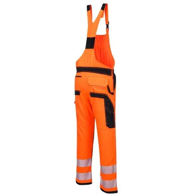 PW344 - Pantaloni PW3 cu pieptar HiVis Bib & Brace / Portwest / Pantaloni, salopete, colanți