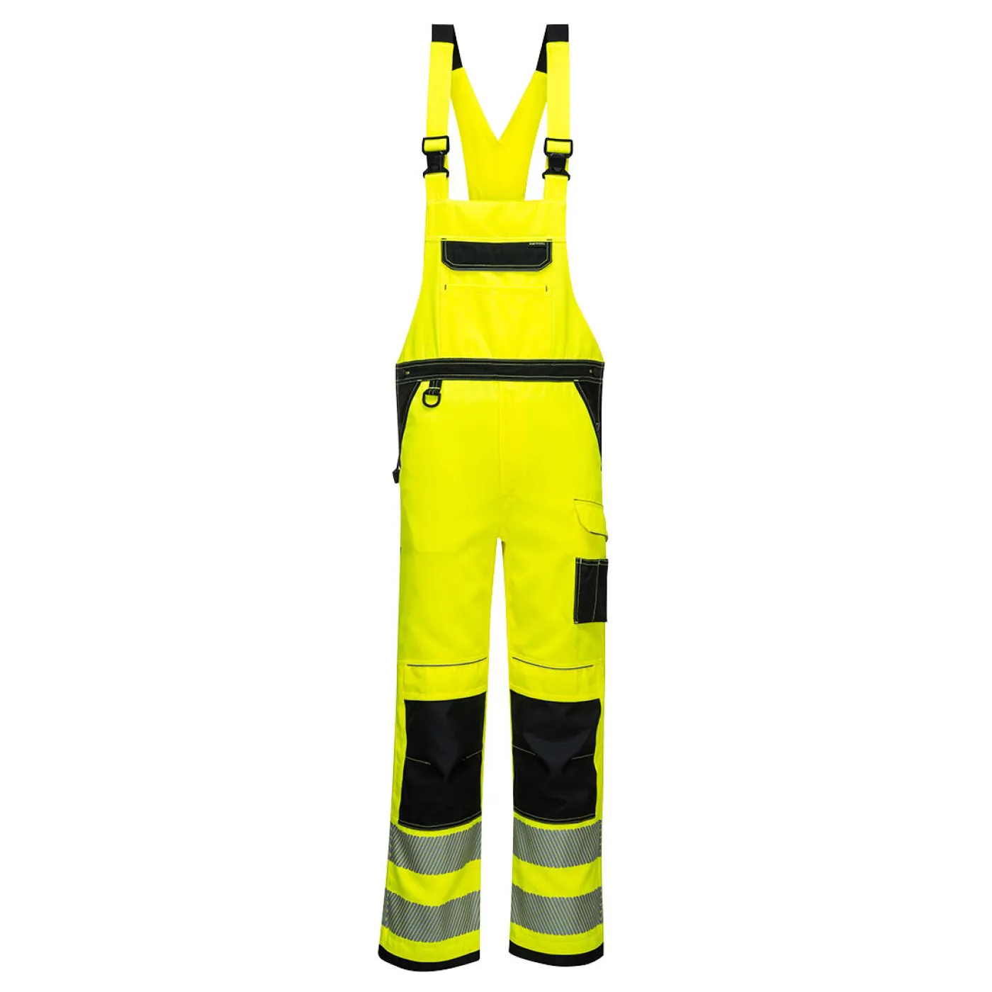 PW344 - Pantaloni PW3 cu pieptar HiVis Bib & Brace / Portwest / Pantaloni, salopete, colanți