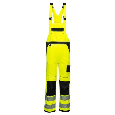 PW344 - Pantaloni PW3 cu pieptar HiVis Bib & Brace / Portwest / Pantaloni, salopete, colanți