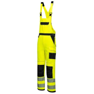 PW344 - Pantaloni PW3 cu pieptar HiVis Bib & Brace / Portwest / Pantaloni, salopete, colanți