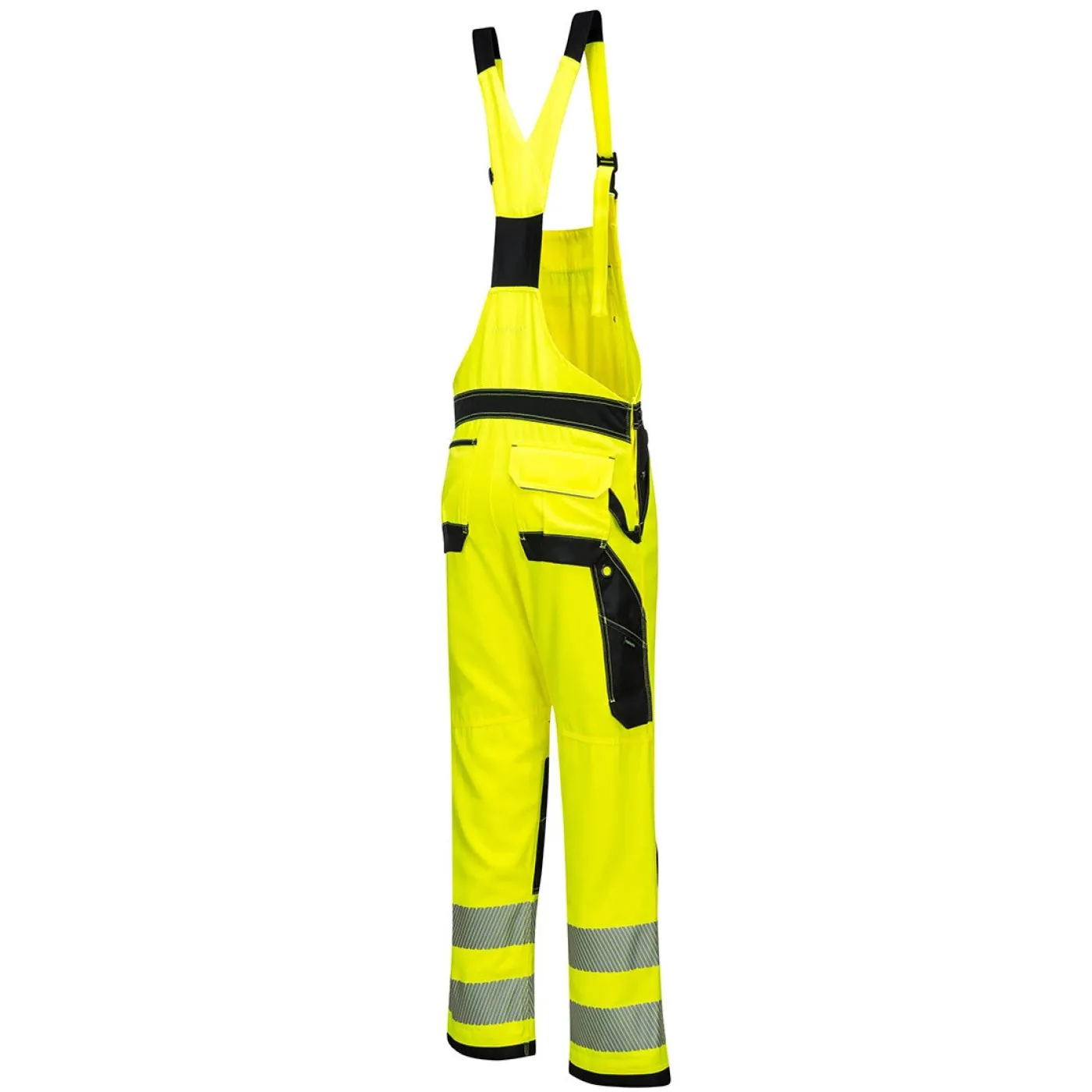 PW344 - Pantaloni PW3 cu pieptar HiVis Bib & Brace / Portwest / Pantaloni, salopete, colanți