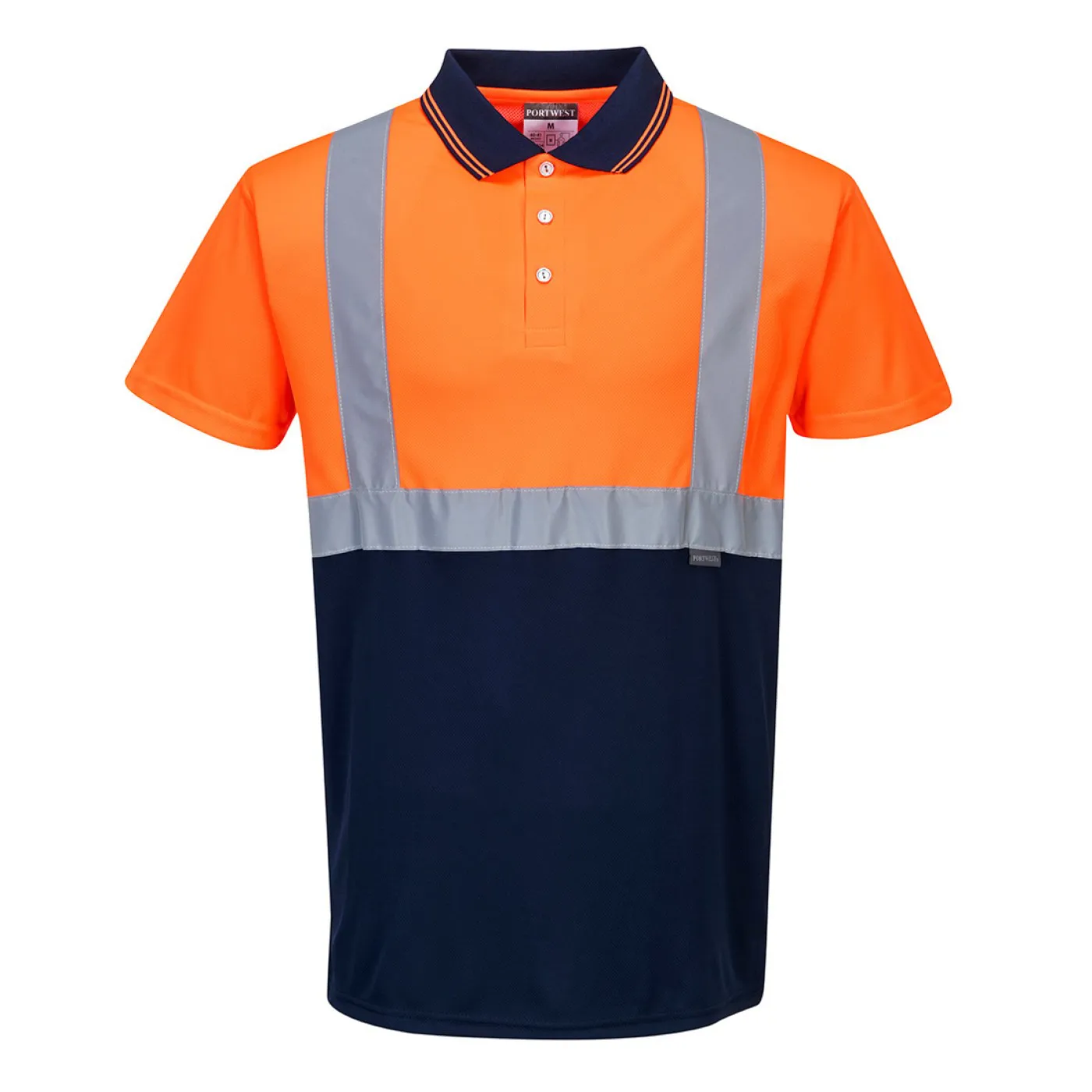 S479 - Tricou Polo bicolor reflectortizant / Portwest / Tricouri, bluze, cămăși