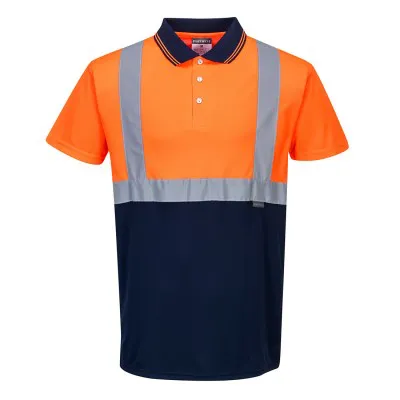 S479 - Tricou Polo bicolor reflectortizant / Portwest / Tricouri, bluze, cămăși