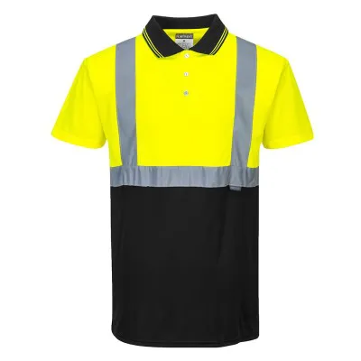 S479 - Tricou Polo bicolor reflectortizant / Portwest / Tricouri, bluze, cămăși