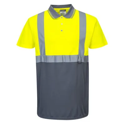 S479 - Tricou Polo bicolor reflectortizant / Portwest / Tricouri, bluze, cămăși