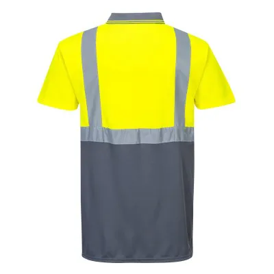 S479 - Tricou Polo bicolor reflectortizant / Portwest / Tricouri, bluze, cămăși