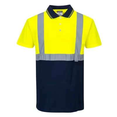 S479 - Tricou Polo bicolor reflectortizant / Portwest / Tricouri, bluze, cămăși