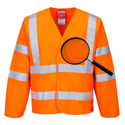 FR85 - Jachetă HiVis antistatica și ignifugă / Portwest / Îmbrăcăminte antistatică și ignifugă