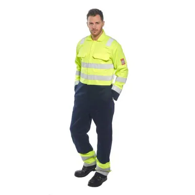 BIZ7 - Combinezon Bizweld Hi-Vis antistatic / Portwest / Îmbrăcăminte antistatică și ignifugă