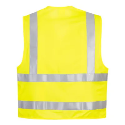 FR75 - Vestă HiVis ignifugă / Portwest / Îmbrăcăminte antistatică și ignifugă