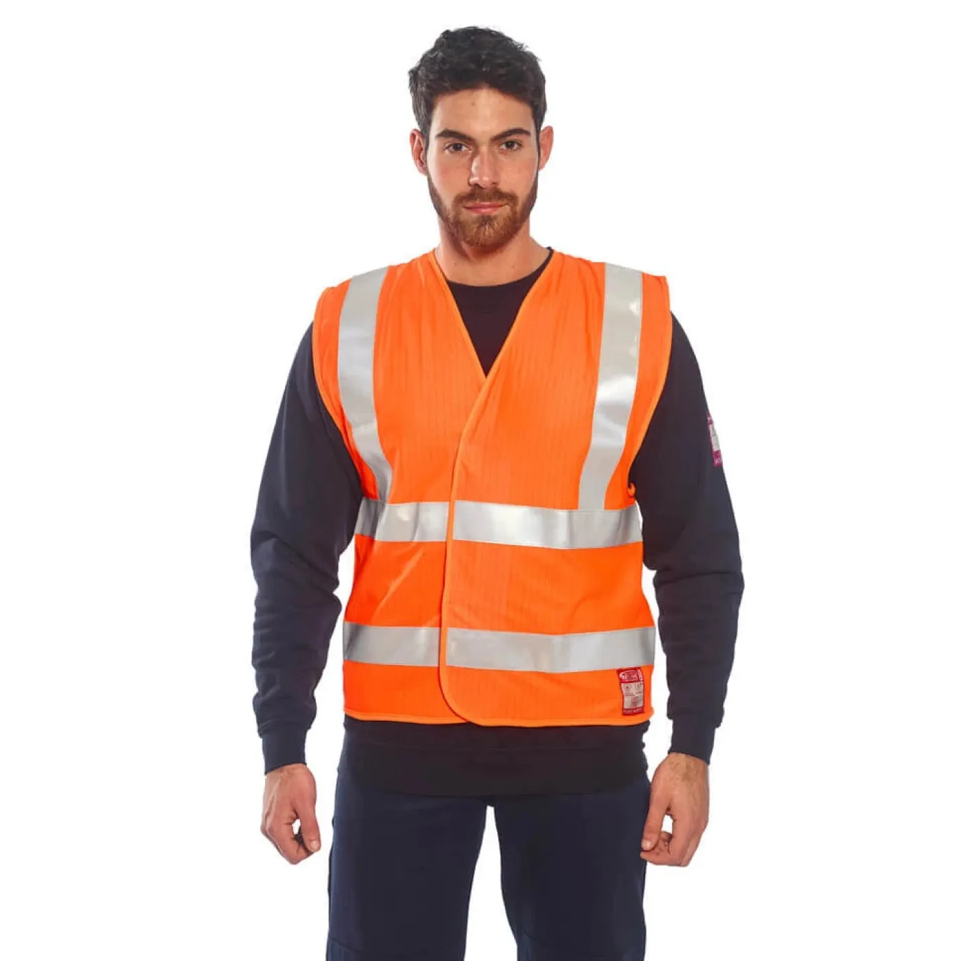 FR71 - Vestă HiVis antistatică și ignifugă / Portwest / Îmbrăcăminte antistatică și ignifugă
