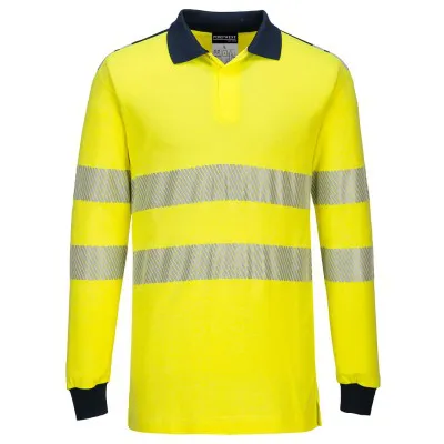 FR702 - Tricou Polo HiVis ignifug / Portwest / Îmbrăcăminte antistatică și ignifugă
