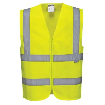 C375 - Vestă HiVis cu fermoar / Portwest / Veste de lucru și de semnalizare