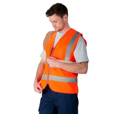C375 - Vestă HiVis cu fermoar / Portwest / Veste de lucru și de semnalizare