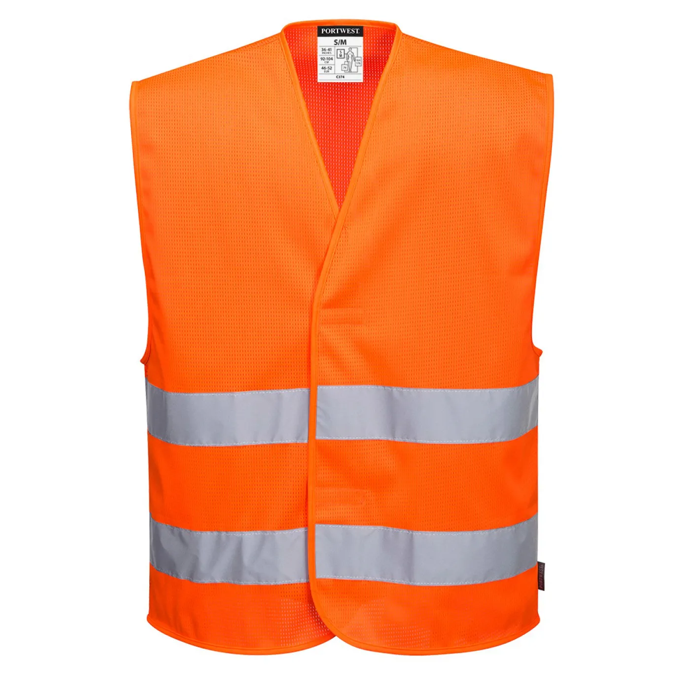 C374 - Vestă HiVis cu 2 benzi gama MeshAir / Portwest / Veste de lucru și de semnalizare
