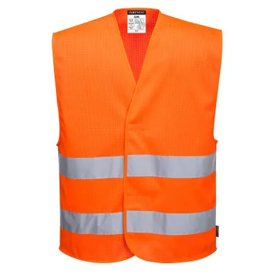 C374 - Vestă HiVis cu 2 benzi gama MeshAir / Portwest / Veste de lucru și de semnalizare