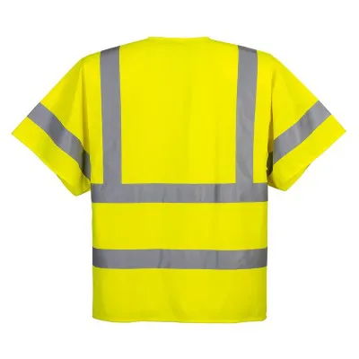 C372 - Vestă cu fermoar cu mânecă scurtă / Portwest / Veste de lucru și de semnalizare
