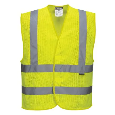 C370 - Vestă MeshAir Band&Brace / Portwest / Veste de lucru și de semnalizare