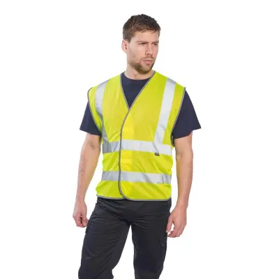 C370 - Vestă MeshAir Band&Brace / Portwest / Veste de lucru și de semnalizare