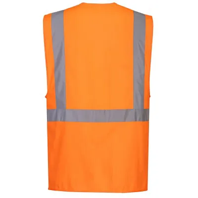 C357 - Vestă HiVis Executive cu buzunar pentru tabletă / Portwest / Veste de lucru și de semnalizare