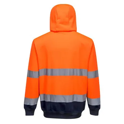 B317 - Hanorac bicolor cu fermoar si glugă / Portwest / Hanorace, bluze softshell, polar și fleece