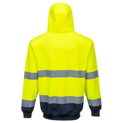 B317 - Hanorac bicolor cu fermoar si glugă / Portwest / Hanorace, bluze softshell, polar și fleece