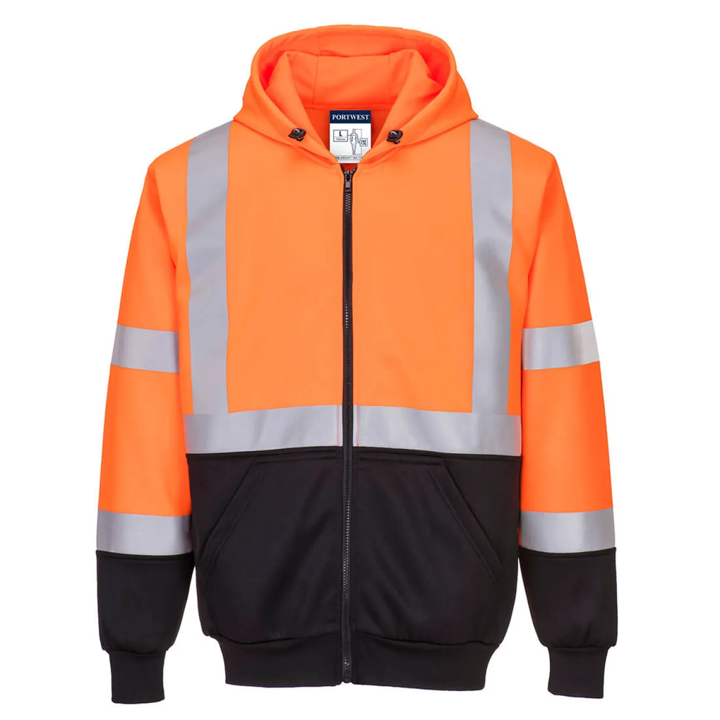 B315 - Hanorac HiVis Bicolor cu Fermoar / Portwest / Hanorace, bluze softshell, polar și fleece