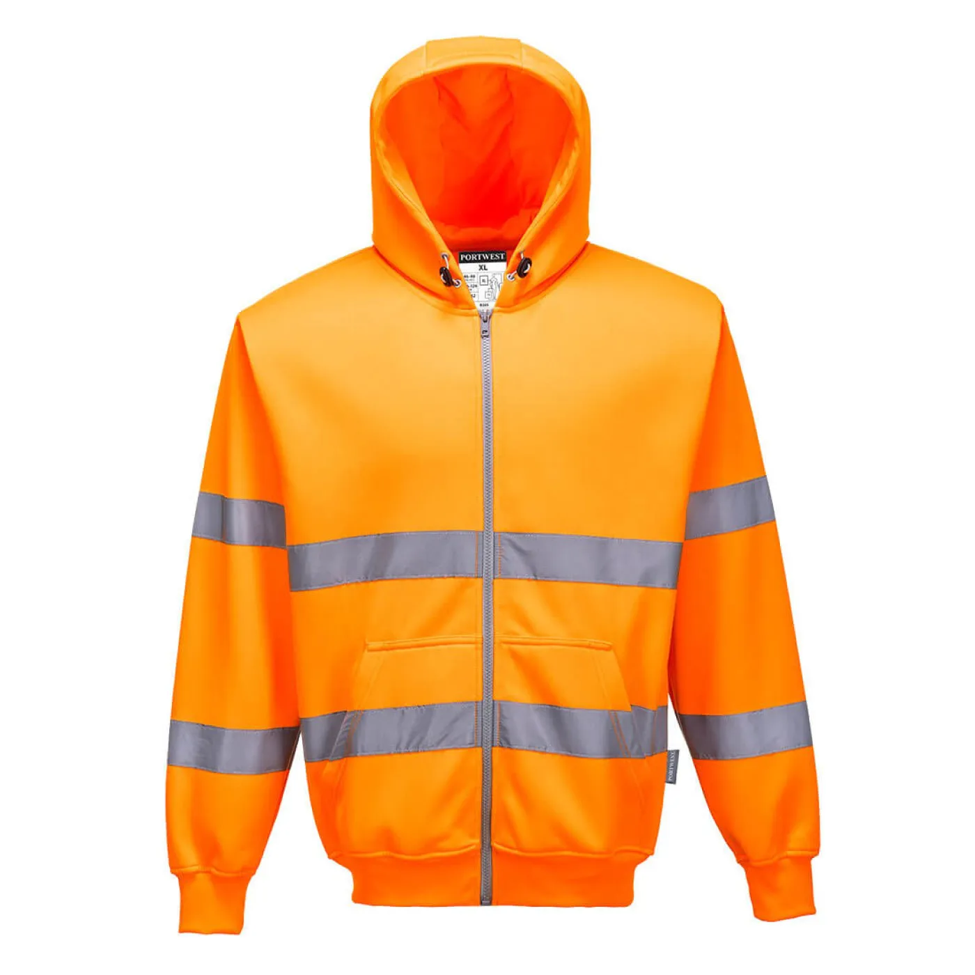 B305 - Hanorac HiVis cu fermoar frontal / Portwest / Hanorace, bluze softshell, polar și fleece