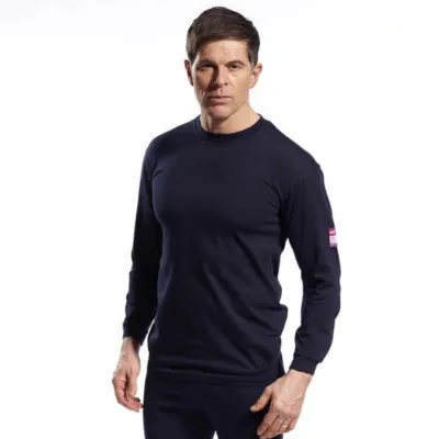 FR11 - Tricou cu mânecă lungă ignifug și antistatic / Portwest / Îmbrăcăminte antistatică și ignifugă