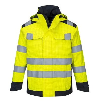 MV70 - Jachetă Modaflame Rain Multi Norm Arc / Portwest / Îmbrăcăminte antistatică și ignifugă