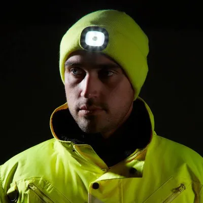 B029 - Căciulă cu LED reîncărcabil USB / Portwest / Șepci, căciuli, bonete, capeline