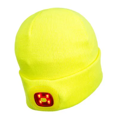 B028 - Căciulă cu LED dublu reîncărcabil / Portwest / Șepci, căciuli, bonete, capeline