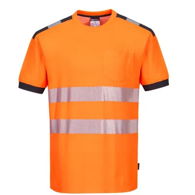 T181 - Tricou PW3 HiVis S/S / Portwest / Tricouri, bluze, cămăși