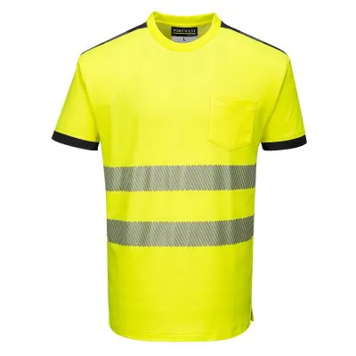T181 - Tricou PW3 HiVis S/S / Portwest / Tricouri, bluze, cămăși