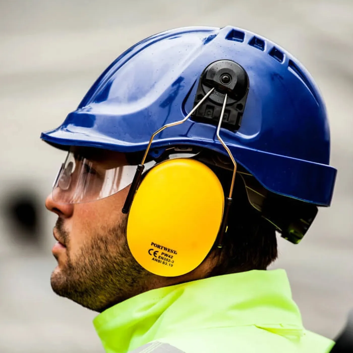 PW42 - Căști antifon Clip-on / Portwest / Antifoane externe cu prindere pe cască