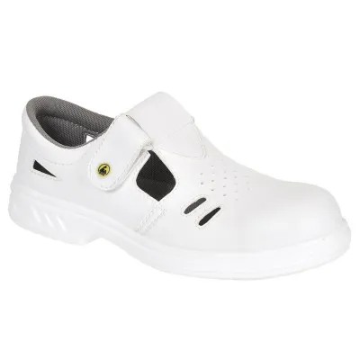FW48 - Sandale Steelite ESD Ebro Safety S1 SRC / Portwest / Încălțăminte albă