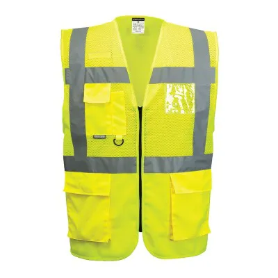 C496 - Vestă Madrid Executive Mesh HiVis / Portwest / Veste de lucru și de semnalizare