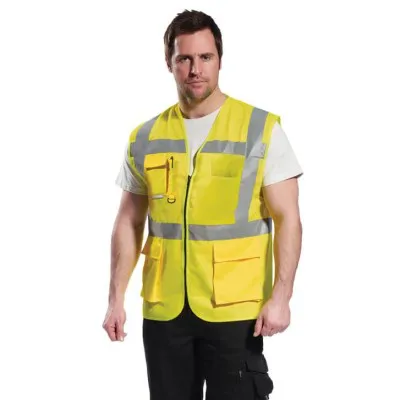 C496 - Vestă Madrid Executive Mesh HiVis / Portwest / Veste de lucru și de semnalizare