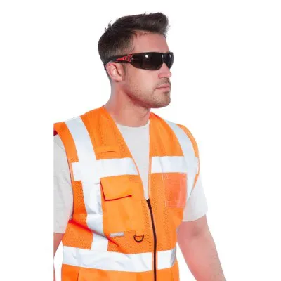 C496 - Vestă Madrid Executive Mesh HiVis / Portwest / Veste de lucru și de semnalizare